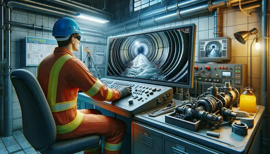 tv monitoring potrubí