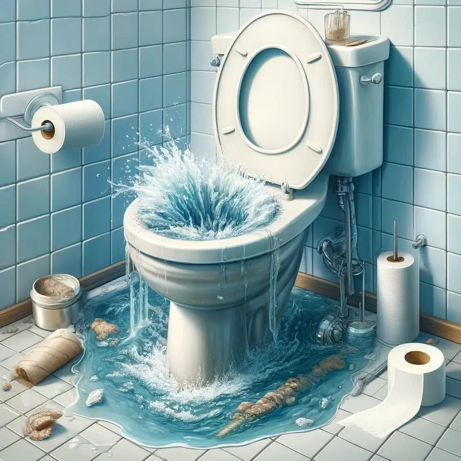 upchaty odpad toaleta