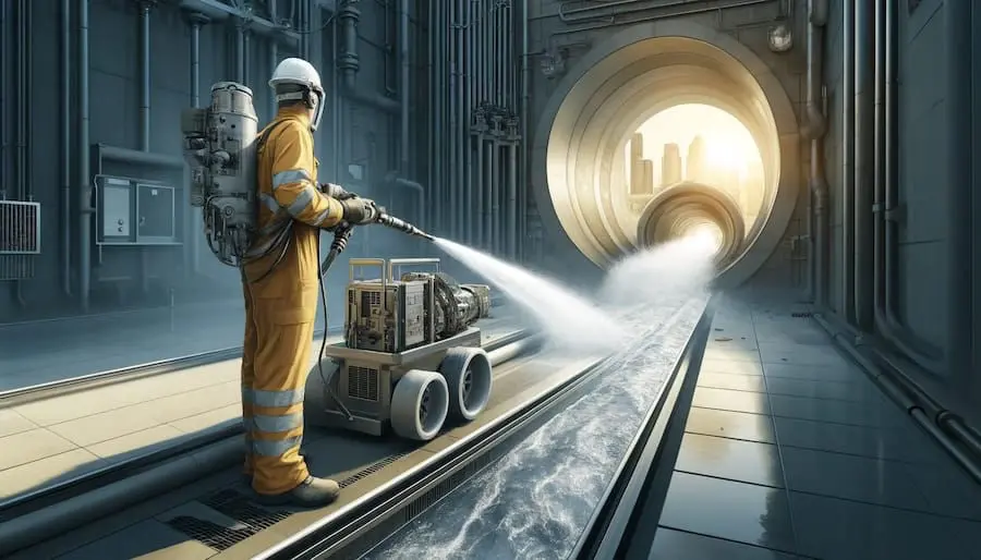 vysokotlakové čistenie potrubia